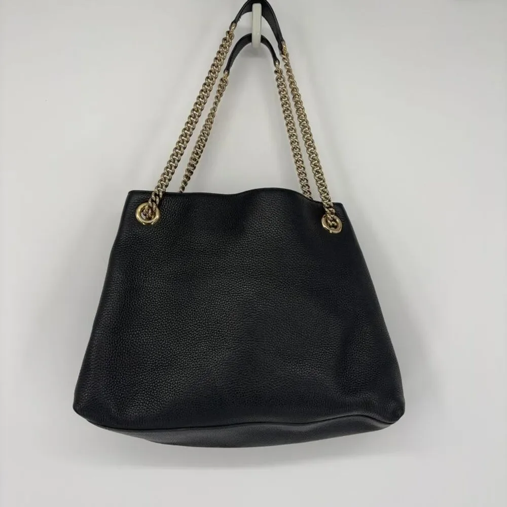 Gucci Black Bag with Gold Chains